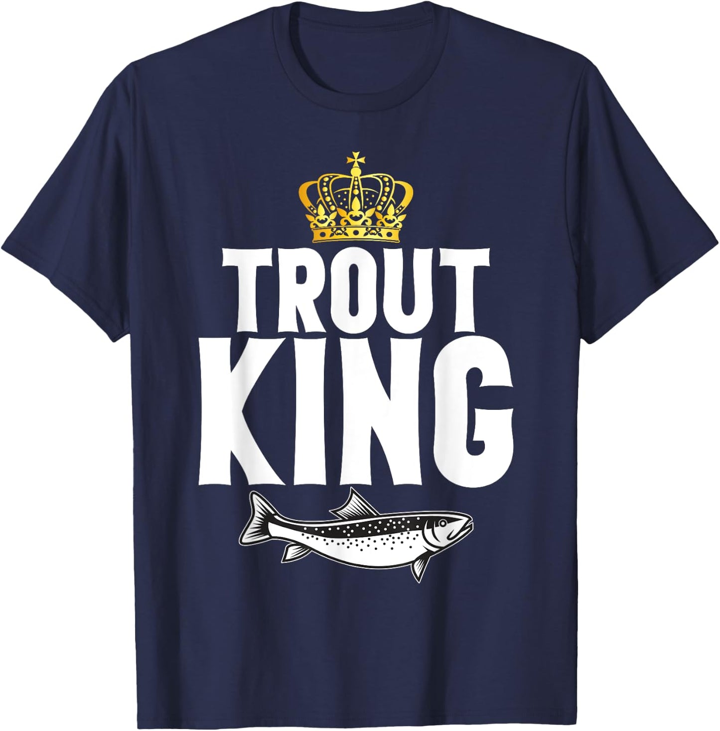 Trout King Trout T-Shirt - T-Shirt | Navy