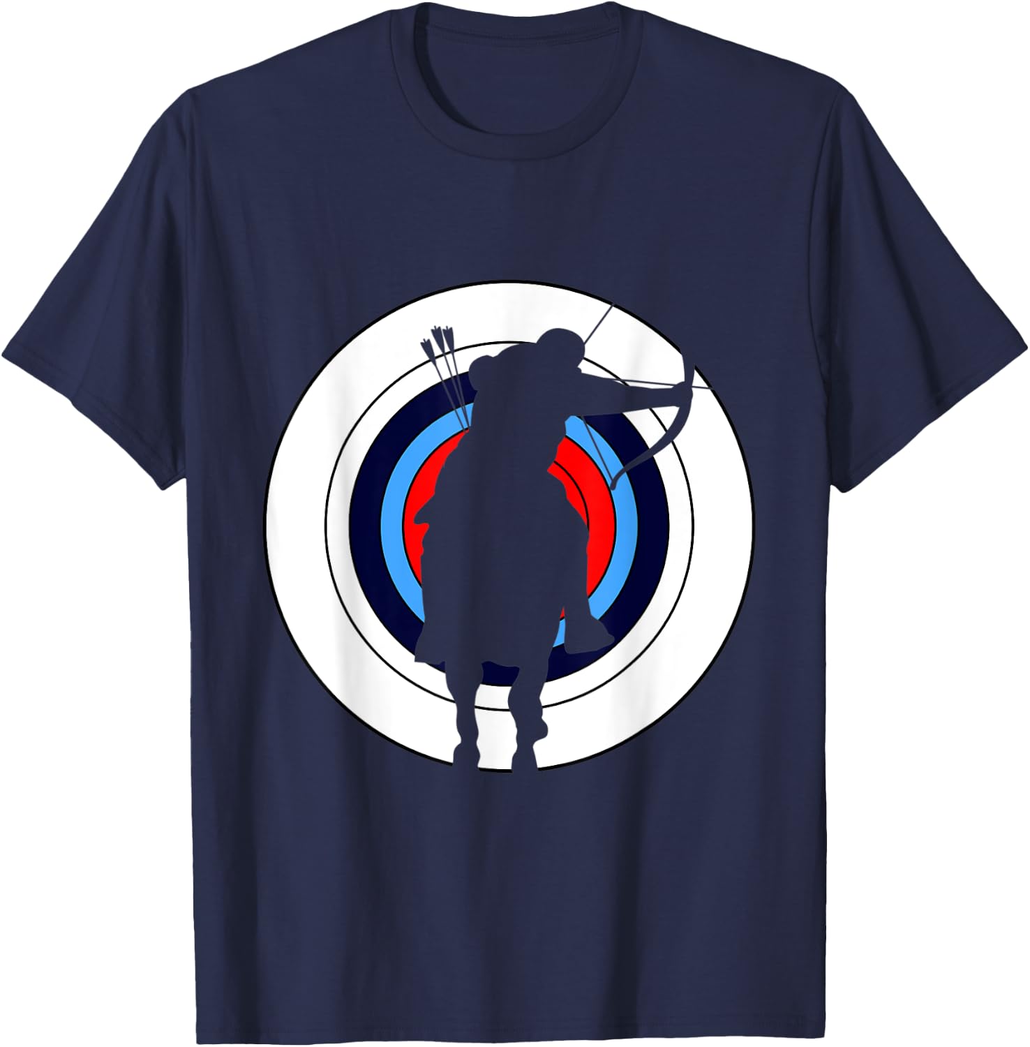 Mounted Archer Archery Target Men Women T-Shirt - T-Shirt | Navy