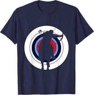 Mounted Archer Archery Target Men Women T-Shirt - T-Shirt | Navy