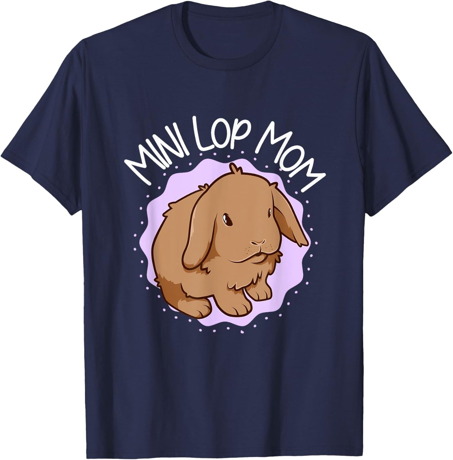 Mini Lop Mom T-Shirt - T-Shirt | Navy