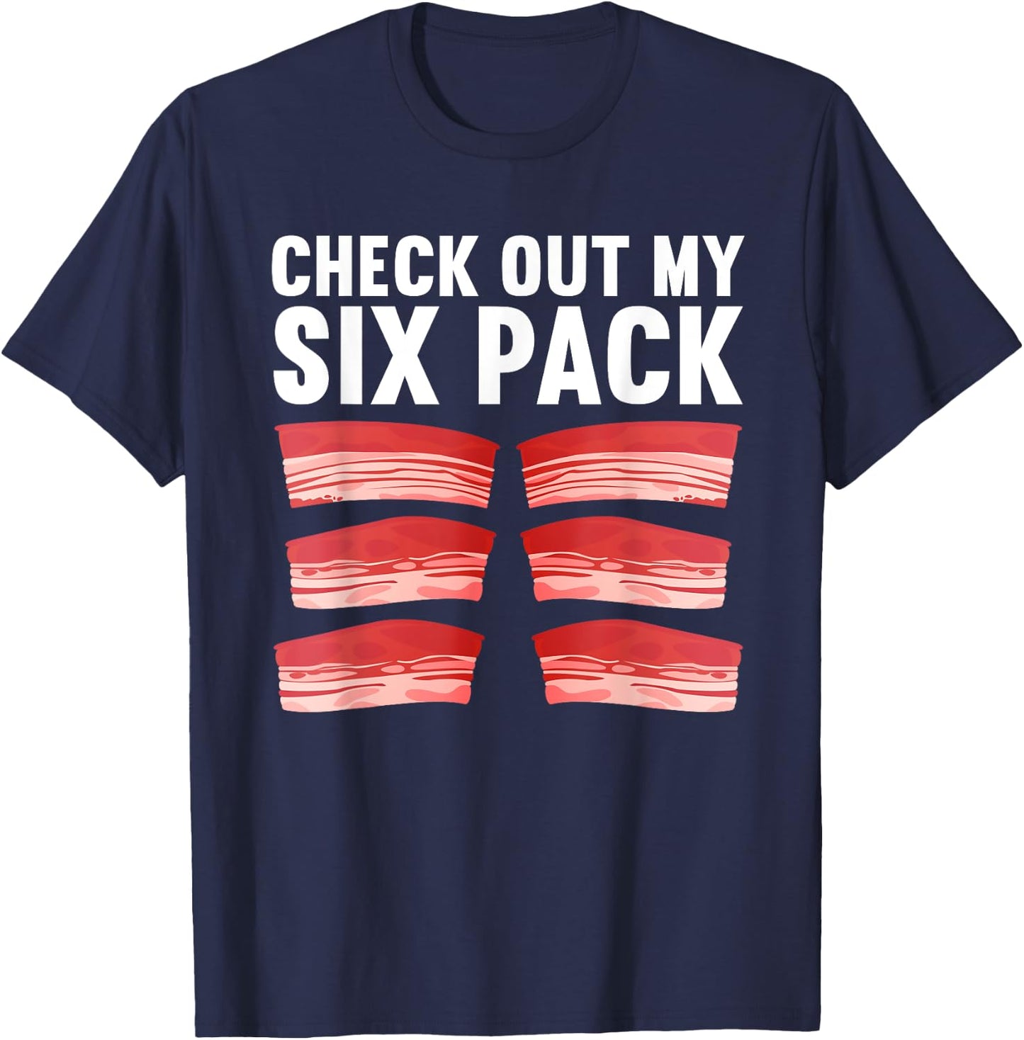 Cool Bacon Women Kids Pork Food Meat Lovers Foodie T-Shirt - T-Shirt | Navy