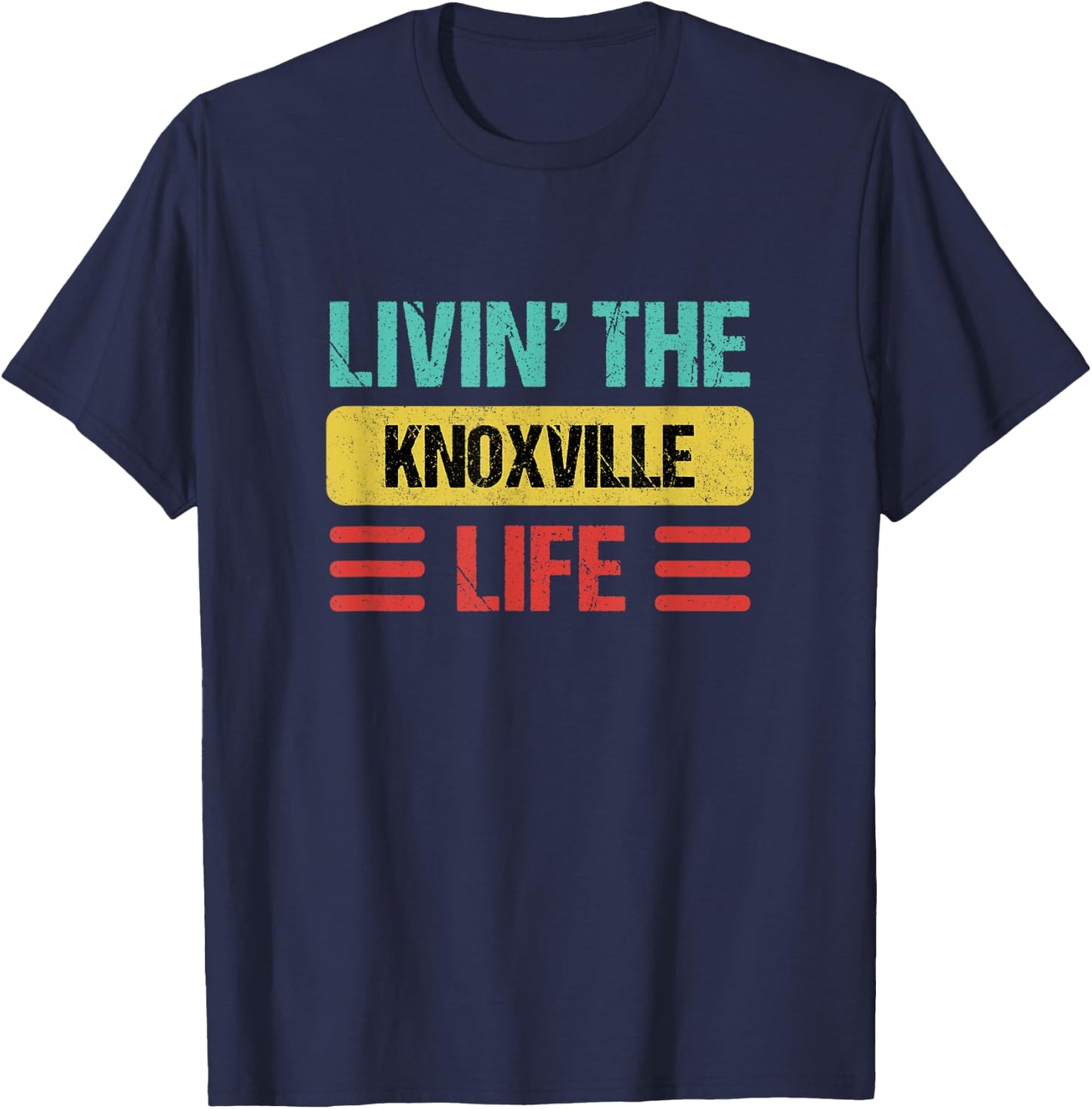 Knoxville Tennessee Shirts & Gifts Knoxville - -Adults, -Kids - Black - Small - Short Sleeve - Cotton, Cotton Blend - Modern Lightweight - - Straight - Imported T-Shirt - T-Shirt | Navy
