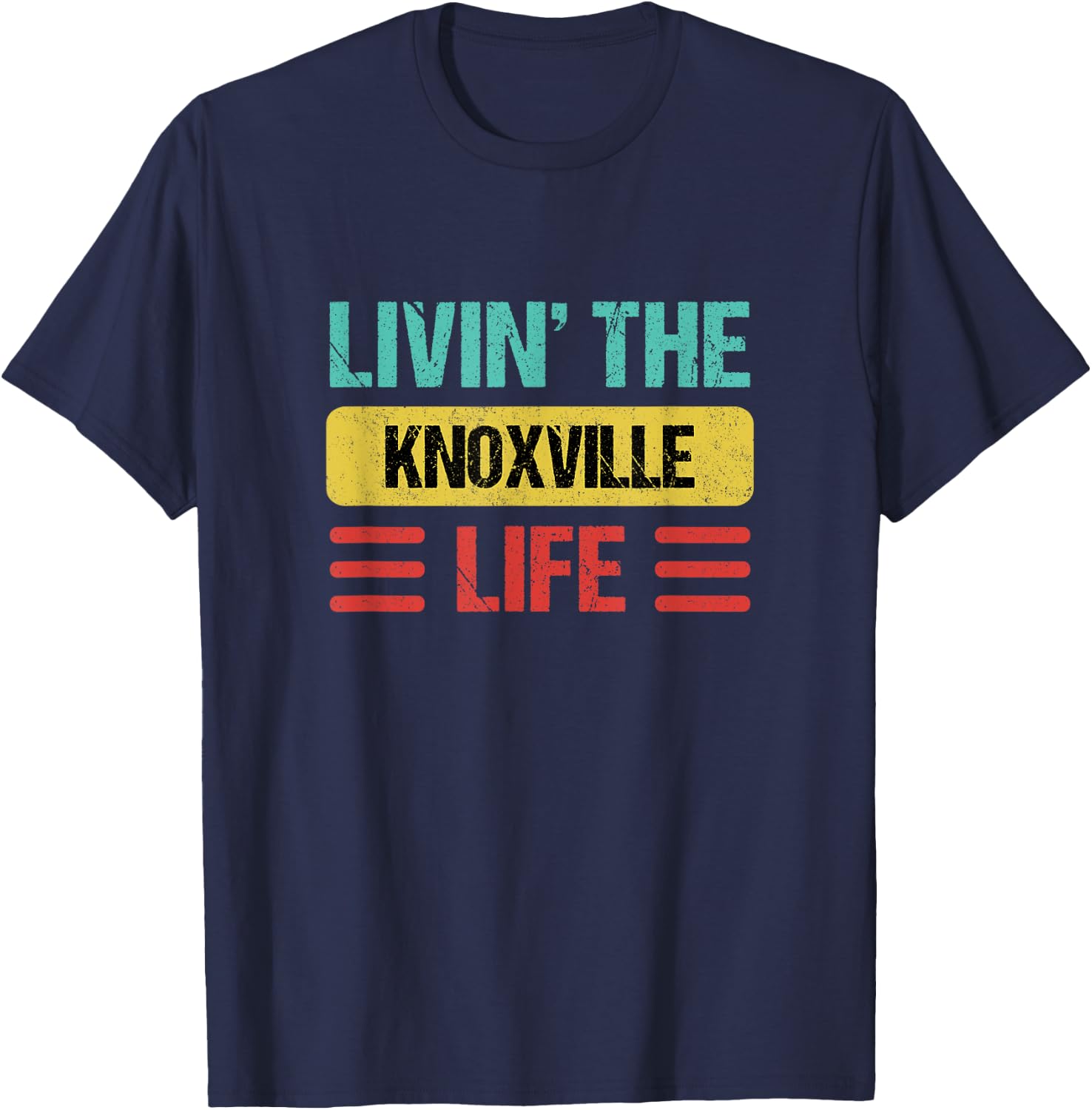 Knoxville Tennessee Shirts & Gifts Knoxville - -Adults, -Kids - Black - Small - Short Sleeve - Cotton, Cotton Blend - Modern Lightweight - - Straight - Imported T-Shirt - T-Shirt | Navy