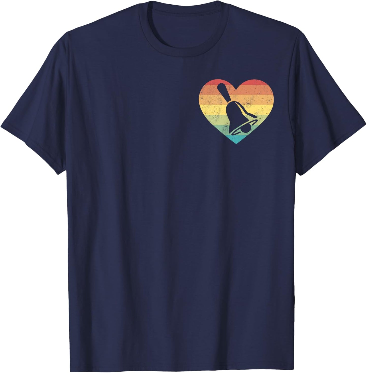 Funny Handbell Love Music Instrument Bell Choir T-Shirt - T-Shirt | Navy