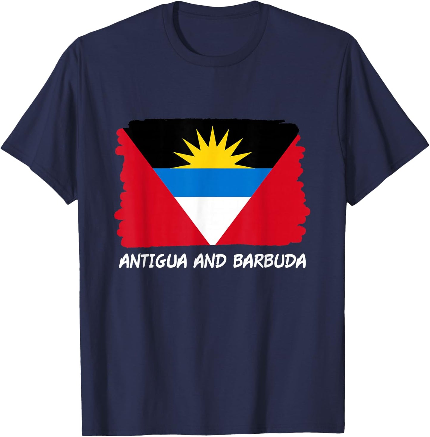 Antigua and Barbuda Flag T-Shirt - T-Shirt | Navy
