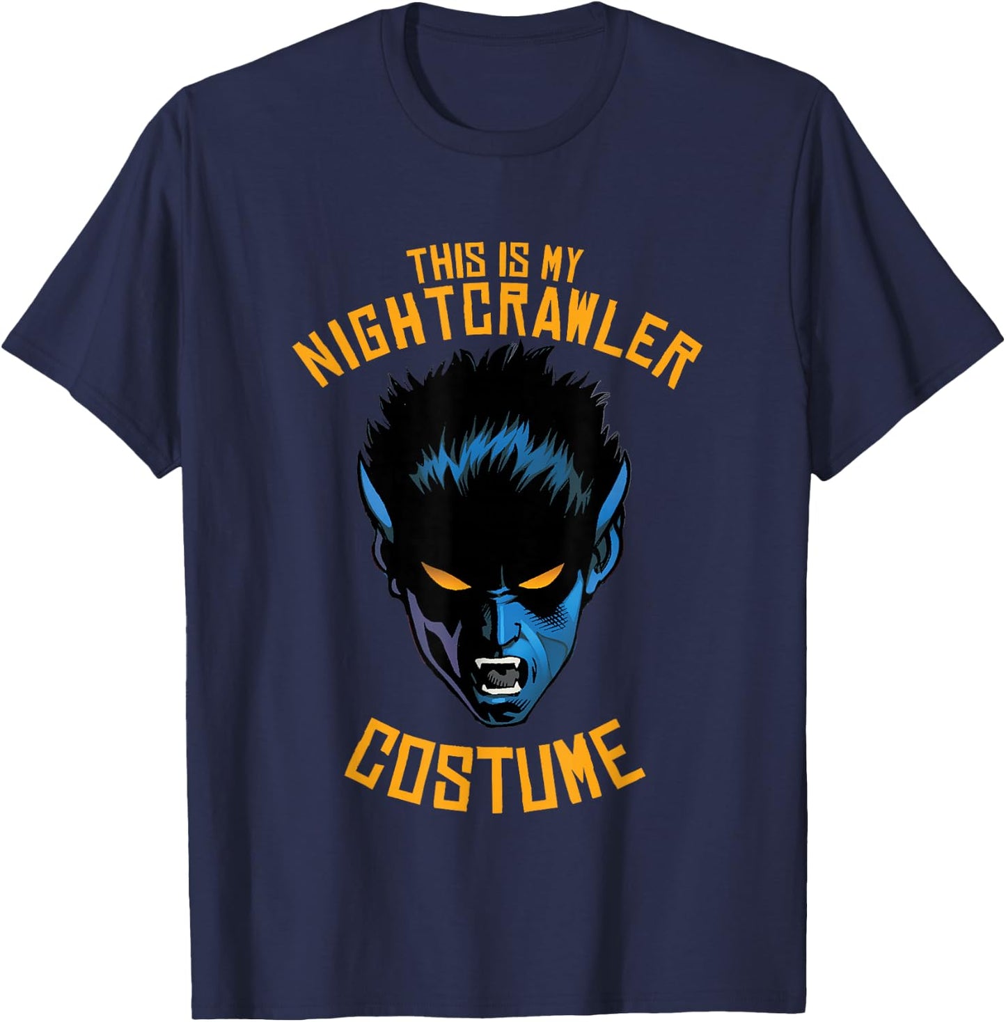 Marvel X-Men Halloween This is My Nightcrawler Costume T-Shirt - T-Shirt | Navy
