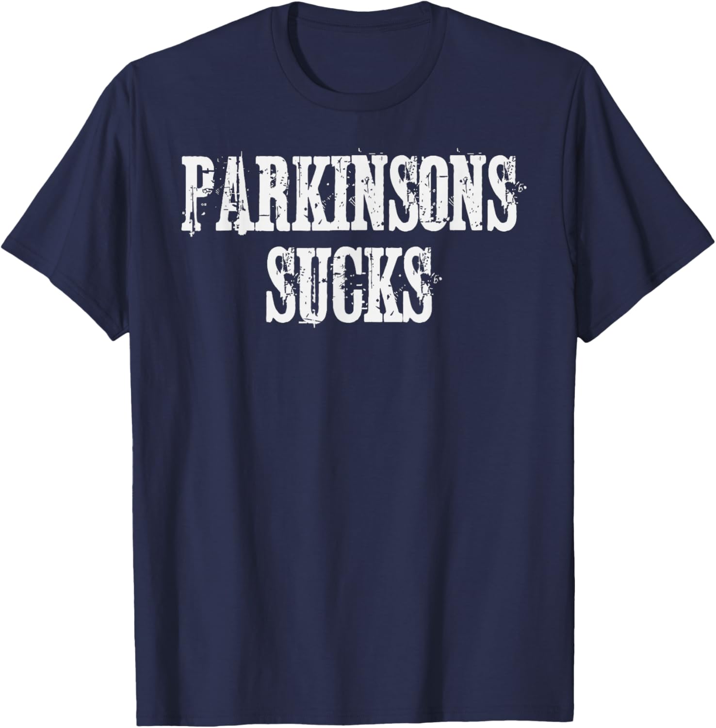Parkinson's Sucks Shirt Men Support Awareness Gift T-Shirt - T-Shirt | Navy