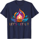 Let's Get Lit Happy Diwali Festival of Light T-Shirt - T-Shirt | Navy