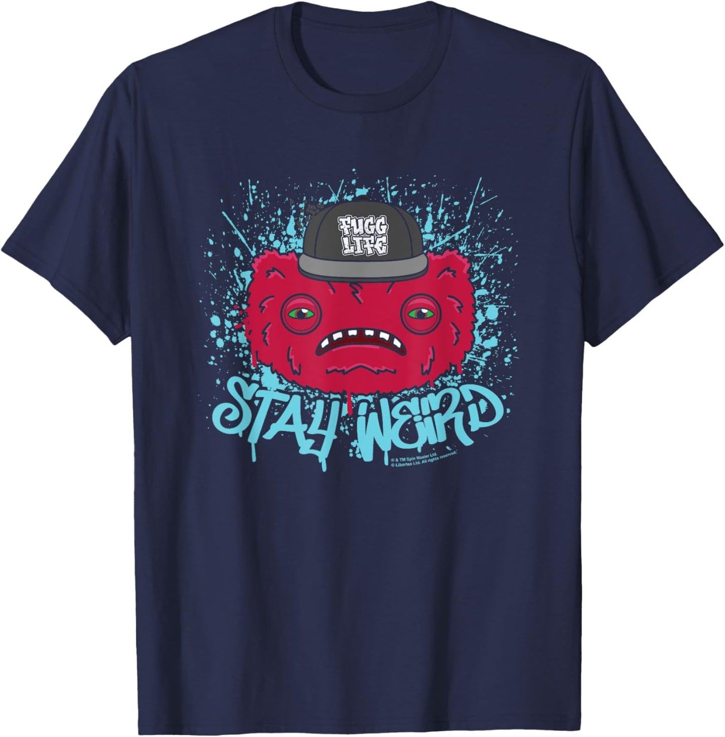 Fuggler Wide Eyed Weirdo Fugg Life Stay Weird T-Shirt - T-Shirt | Navy