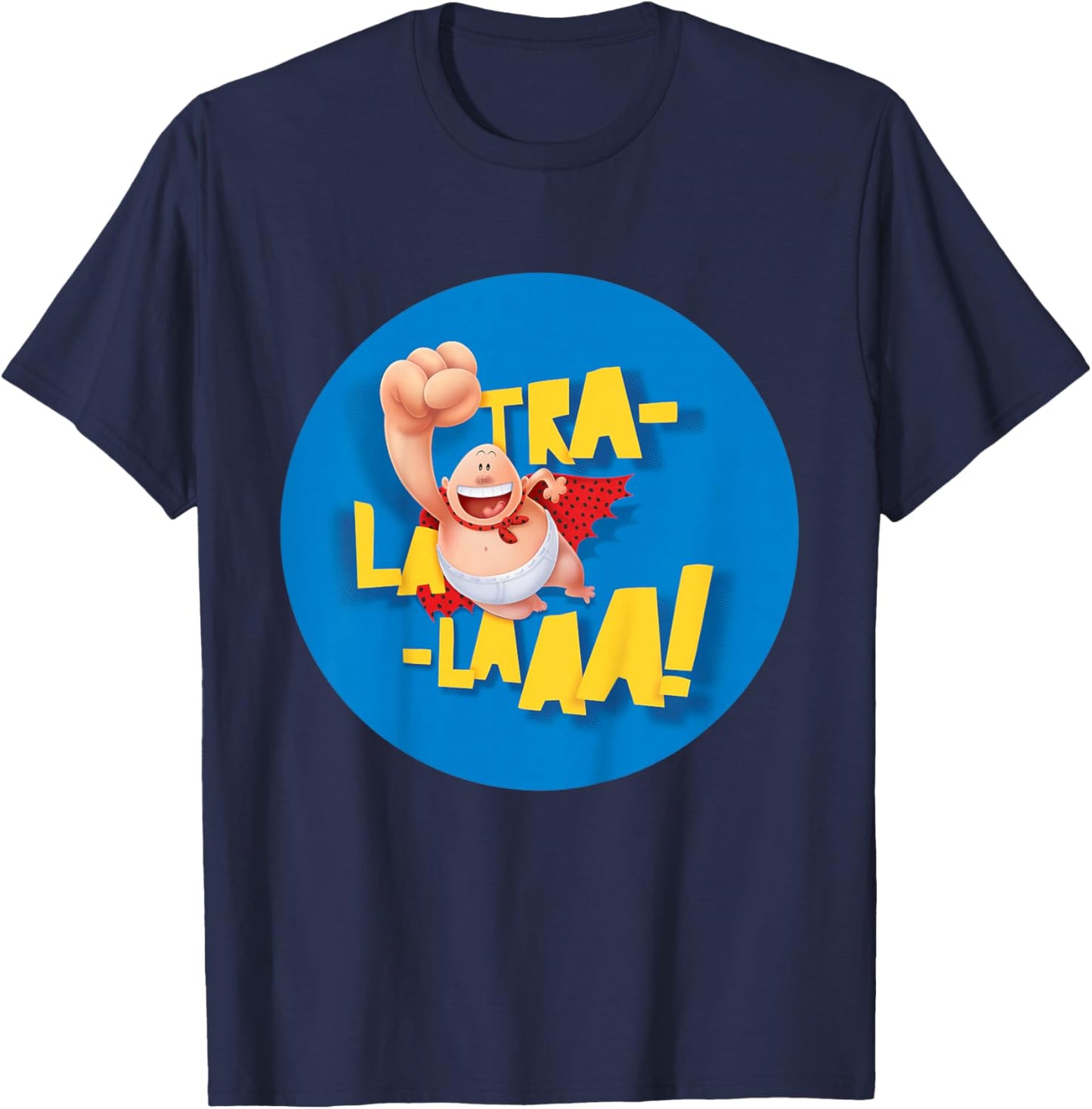 DreamWorks Captain Underpants TRA-LA-LAAA! in Blue Shirt T-Shirt - T-Shirt | Navy
