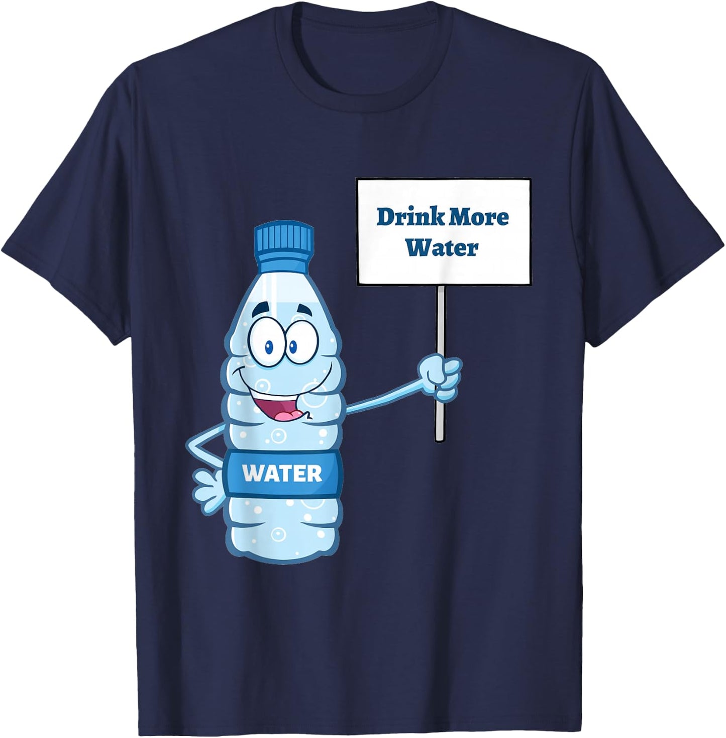 "Drink more Water" T-Shirt - T-Shirt | Navy