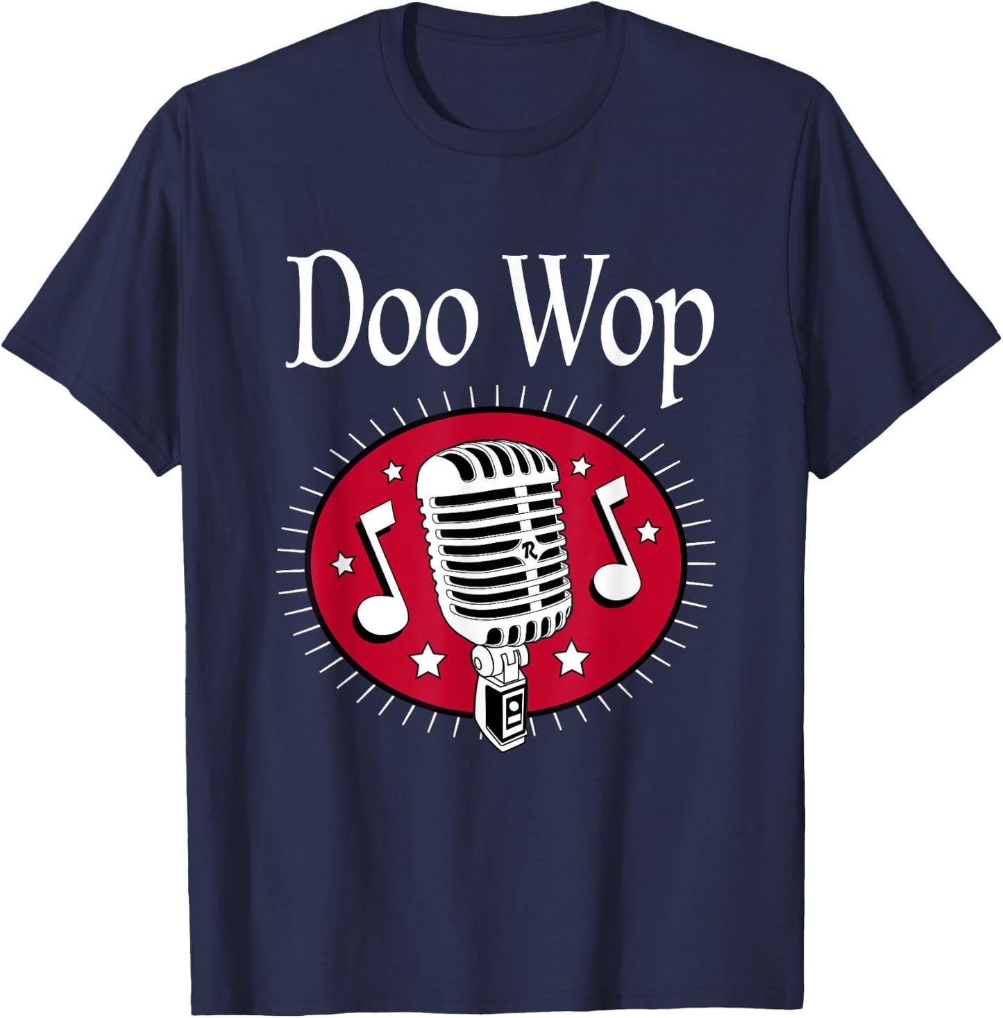 Doo Wop Rock N Roll 50s Sock Hop Dance Women Men Rockabilly T-Shirt - T-Shirt | Navy