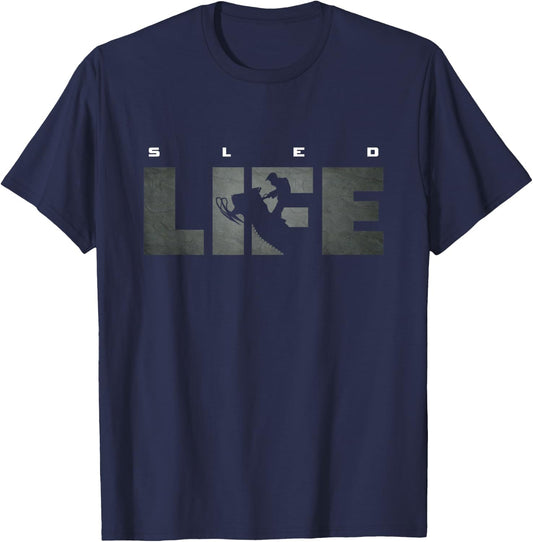 Sled Life Snowmobile T-Shirt - T-Shirt | Navy