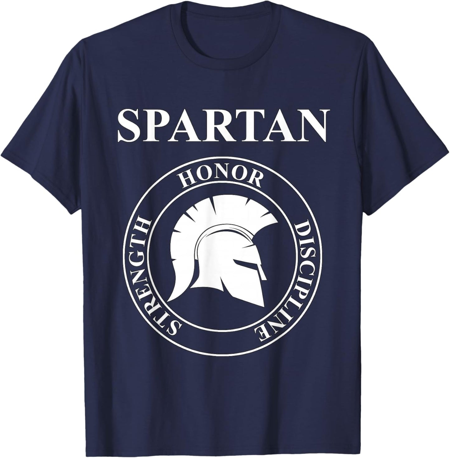 Spartan Warrior Virtues of Sparta T-Shirt - T-Shirt | Navy