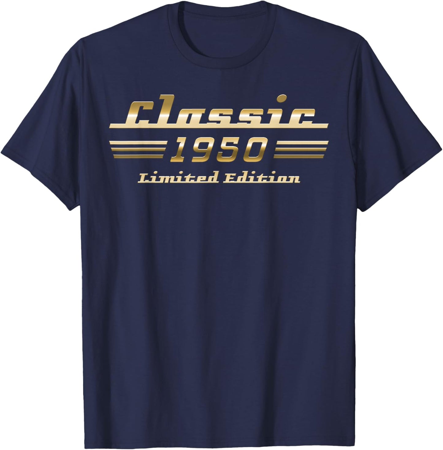 Classic 1950 Limited Edition Classic Car 75th Birthday T-Shirt - T-Shirt | Navy
