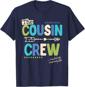 Cousin Crew 2025 Making Memories Family Vacation Camp Kids T-Shirt - T-Shirt | Navy