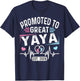Promoted to Great Yaya Est. 2026 Soon to Be Yaya T-Shirt - T-Shirt | Navy