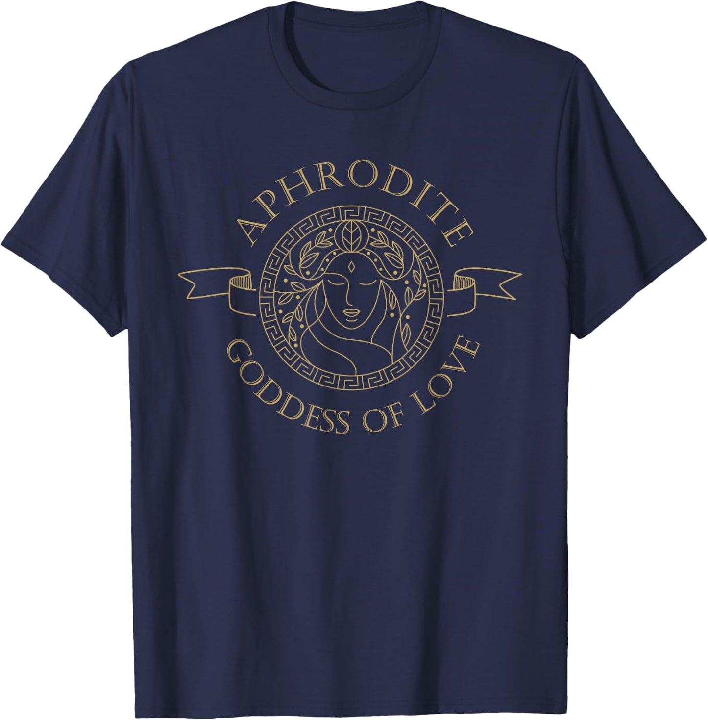Greek Gods or Aphrodite Goddess of Love or Ancient Greek God T-Shirt - T-Shirt | Navy