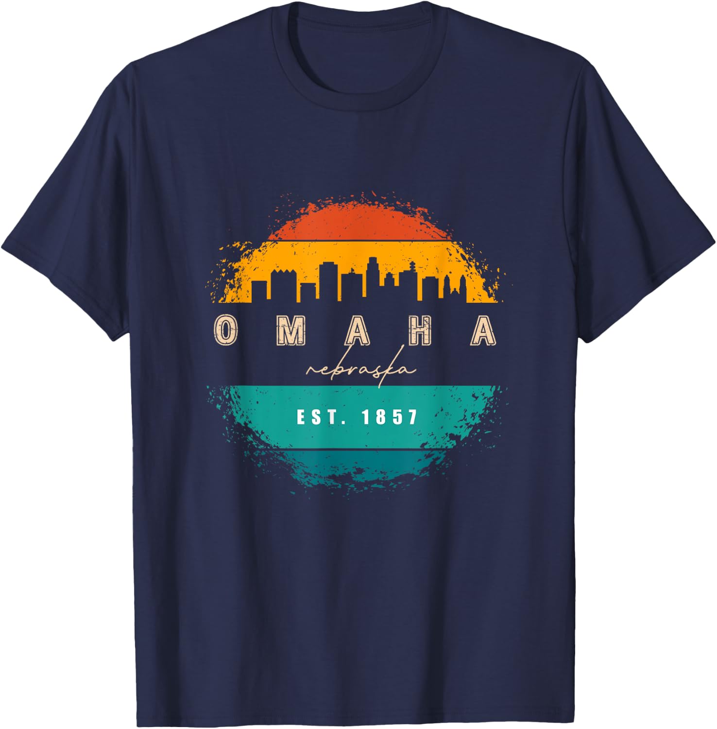 City of Omaha Nebraska T-Shirt - T-Shirt | Navy