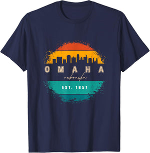 City of Omaha Nebraska T-Shirt - T-Shirt | Navy