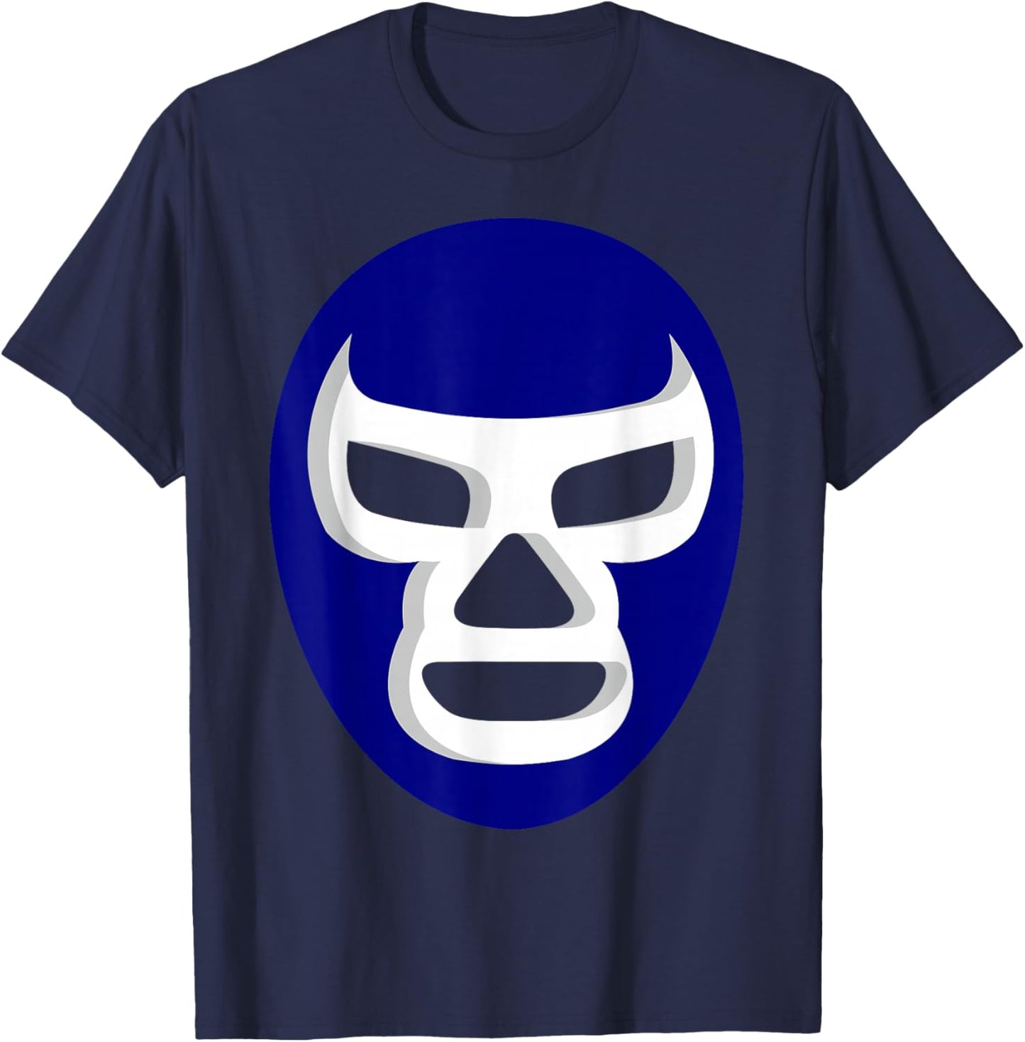 Lucha Libre Mask Mexican Wrestler Blue Demon Shirt T-Shirt - T-Shirt | Navy
