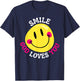 Smile God Loves You Happy Faith Love Jesus Christ VBS Cute T-Shirt - T-Shirt | Navy