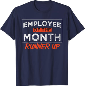 Employee Of The Month Runner Up Laborer Associate T-Shirt - T-Shirt | Navy