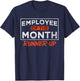 Employee Of The Month Runner Up Laborer Associate T-Shirt - T-Shirt | Navy