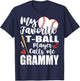 My Favorite T-Ball Player Calls Me Grammy Family Matching T-Shirt - T-Shirt | Navy