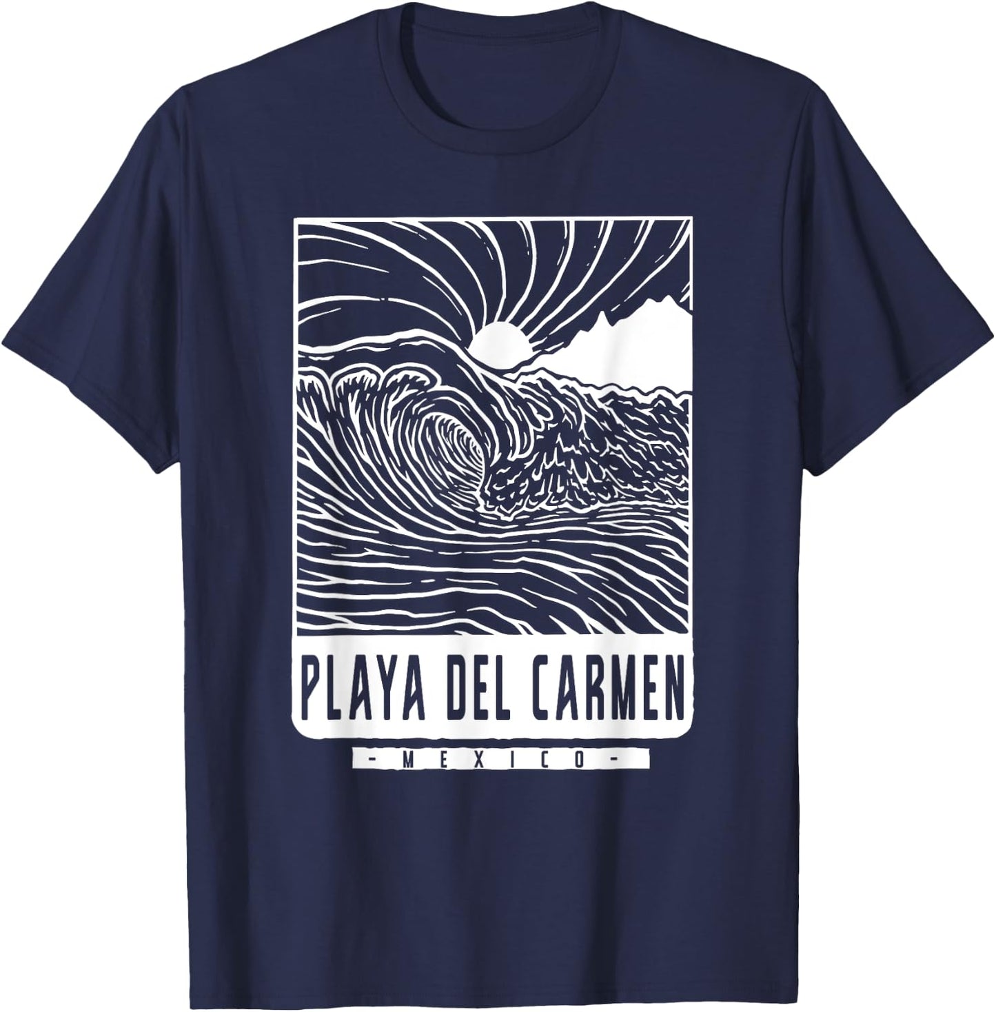 Playa Del Carmen Mexico T-Shirt - T-Shirt | Navy