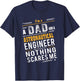 Astronautical Engineer Dad T-Shirt - T-Shirt | Navy