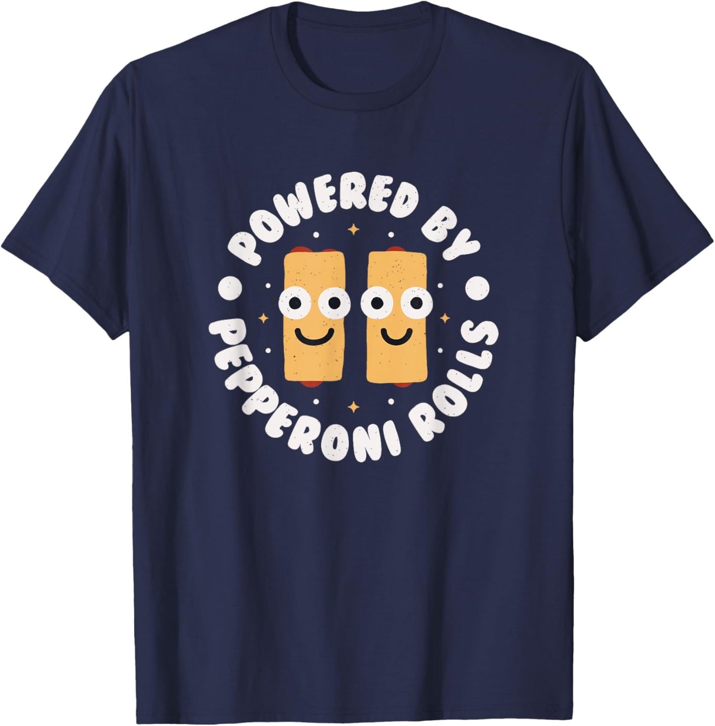 Powered By Pepperoni Rolls - West Virginia Pepperoni Roll T-Shirt - T-Shirt | Navy