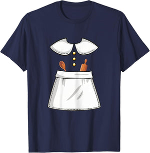 Pilgrim Costume Lady Thanksgiving Turkey Day Women Girls T-Shirt - T-Shirt | Navy