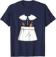 Pilgrim Costume Lady Thanksgiving Turkey Day Women Girls T-Shirt - T-Shirt | Navy