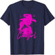 Pink Cute Cowgirl Disco Rodeo Outfit Country Coastal Preppy T-Shirt - T-Shirt | Navy