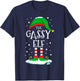 The Gassy Elf Christmas Family Matching Xmas Farting Funny T-Shirt - T-Shirt | Navy