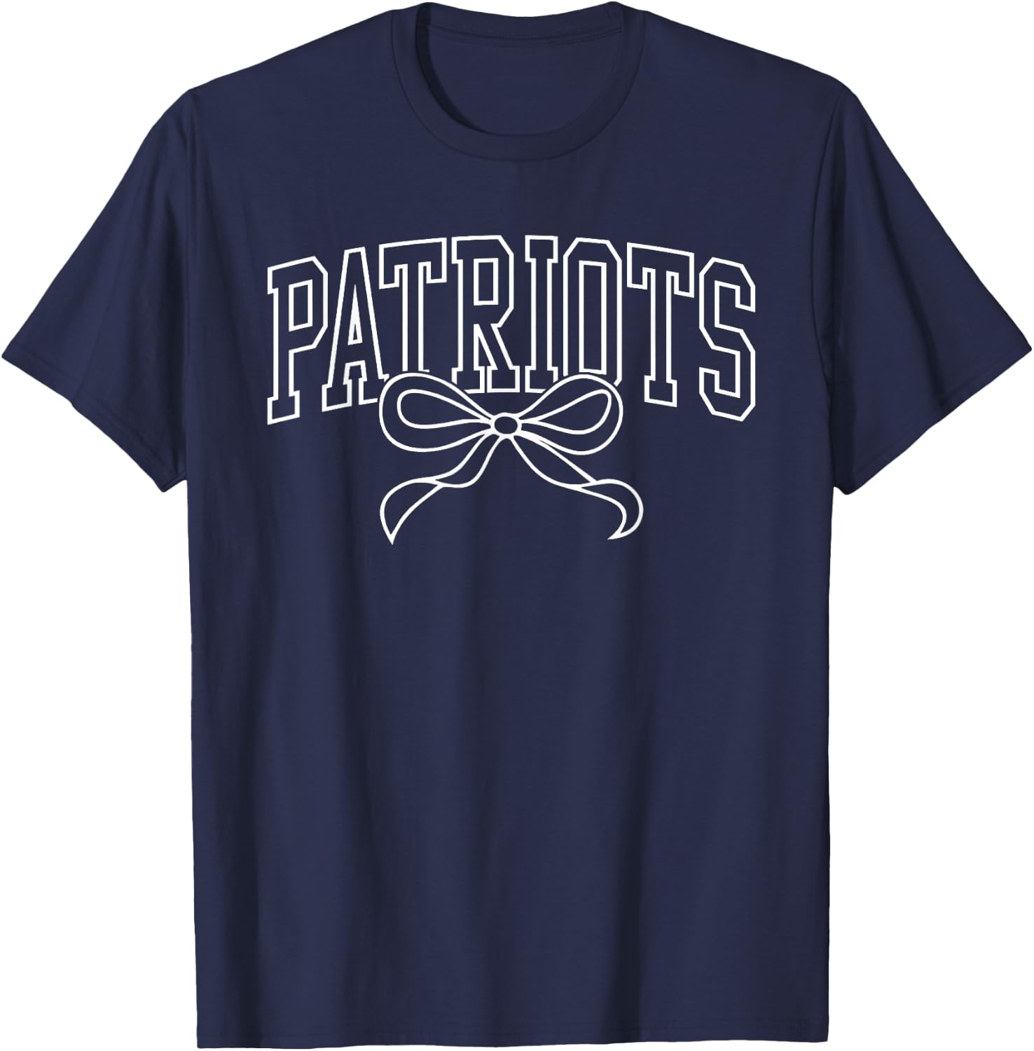 Vintage Patriots Back to School Team Spirit T-Shirt - T-Shirt | Navy