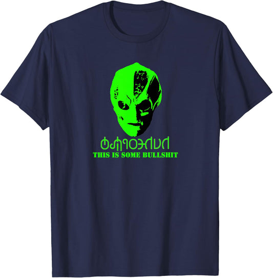 Vanderspeigle Alien This Some Bullshit Funny T-Shirt - T-Shirt | Navy