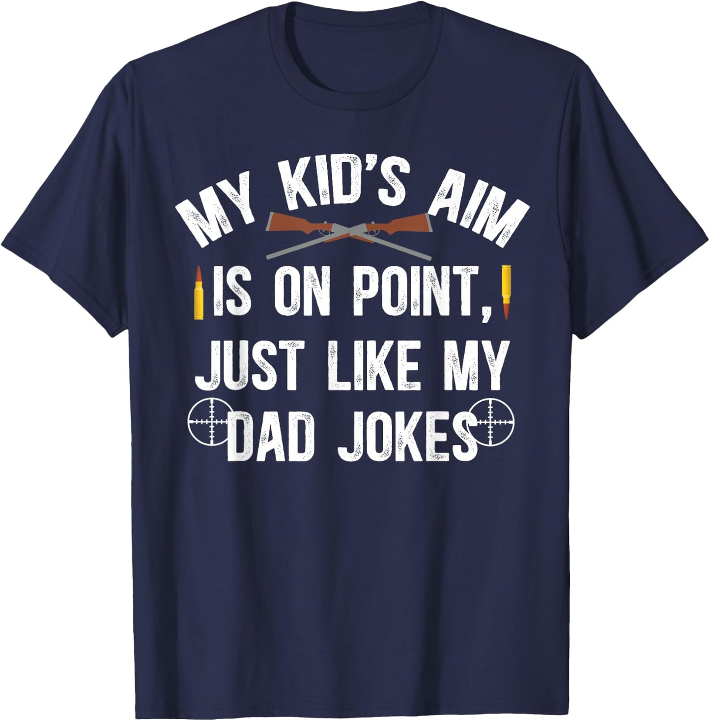 Shooting Sports Dad Funny Shooting Sports Father T-Shirt - T-Shirt | Navy
