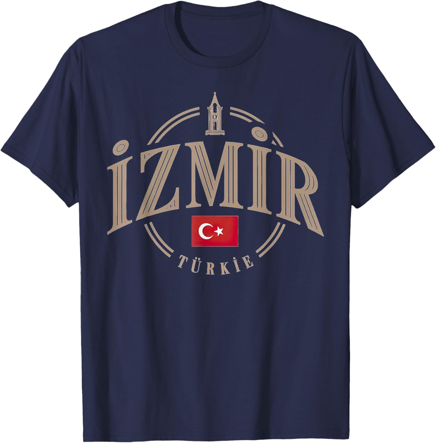 Izmir Türkei Turkey City Iconic Design T-Shirt - T-Shirt | Navy