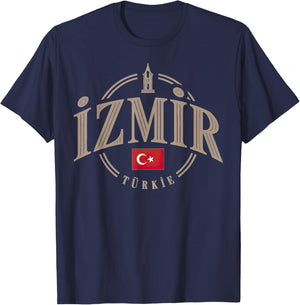 Izmir Türkei Turkey City Iconic Design T-Shirt - T-Shirt | Navy
