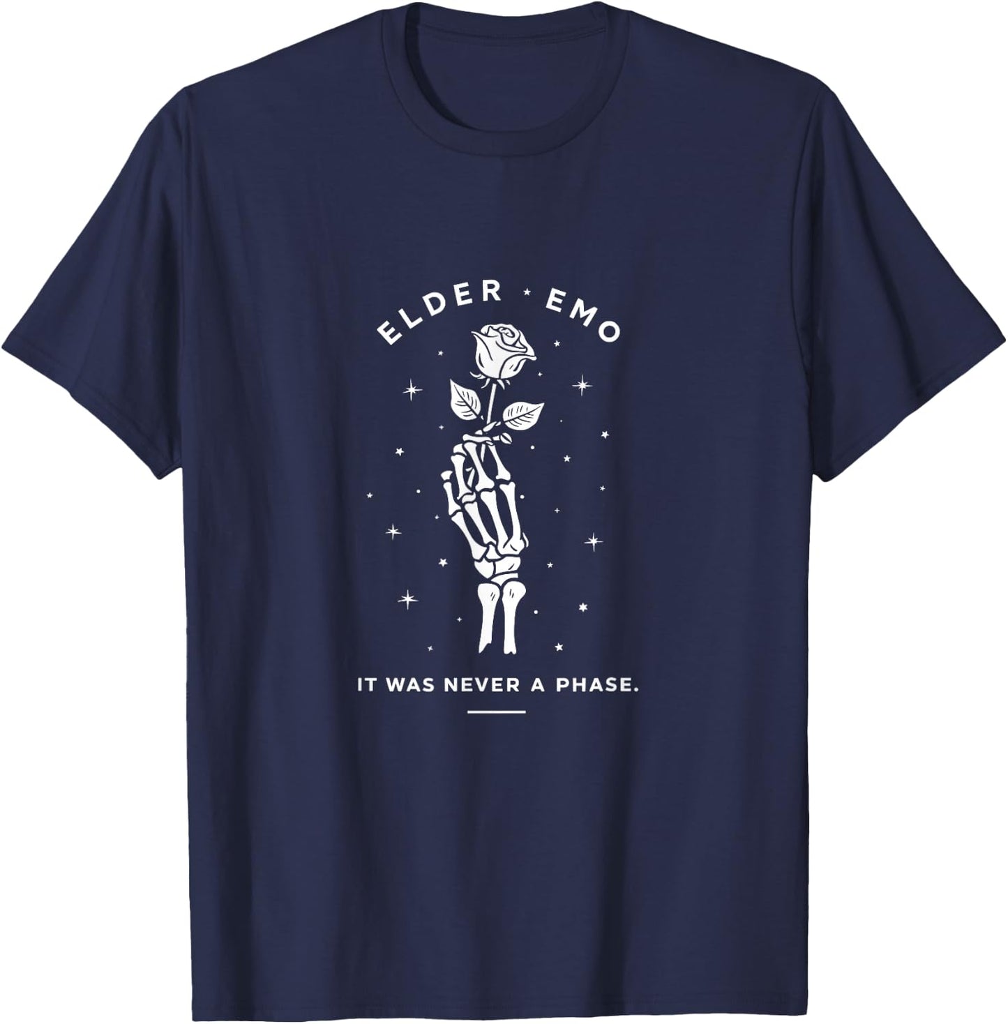 Elder Emo Club - It Wasn't a Phase Emo T-Shirt - T-Shirt | Navy