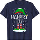 The Hangry Elf Christmas Family Matching Xmas Group Funny T-Shirt - T-Shirt | Navy