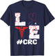 Clinical Research Coordinator CRC Valentine's Day Apparel T-Shirt - T-Shirt | Navy