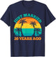 Just Married 20 Years Ago, Funny 20th Wedding Anniversary T-Shirt - T-Shirt | Navy