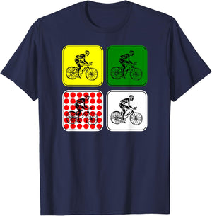 Racing Road Bike Jersey Bicycle Cycling Race Biking T-Shirt - T-Shirt | Navy