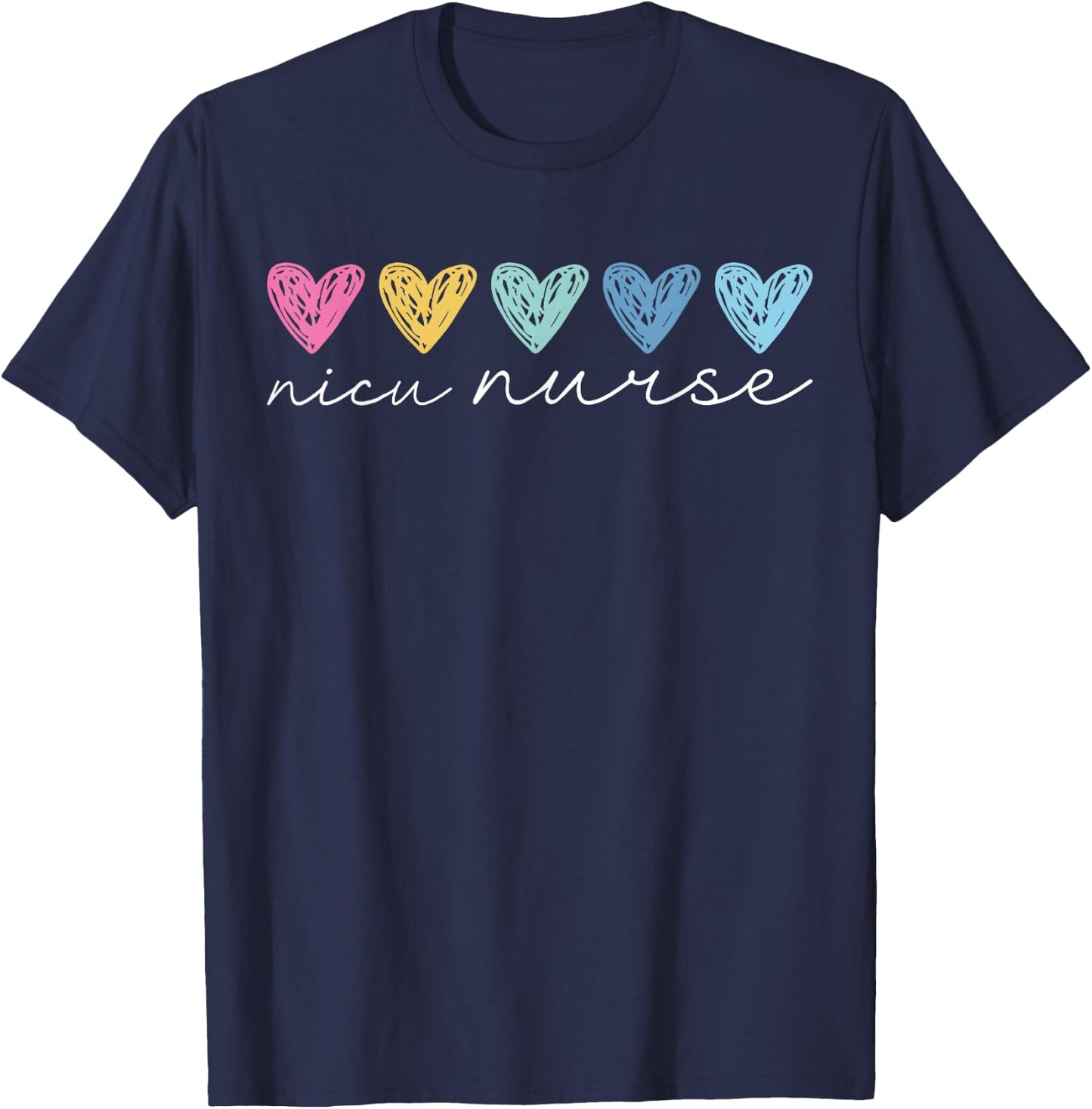 NICU Nurse Neonatal ICU Nurse Infant Care Specialist Newborn T-Shirt - T-Shirt | Navy