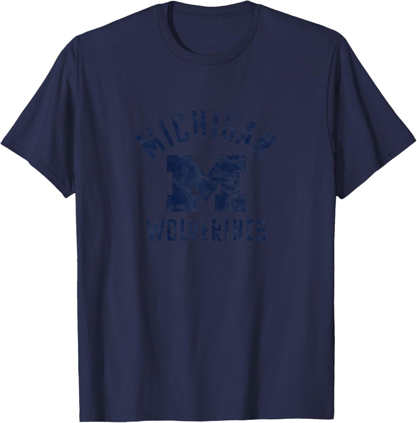 University of Michigan Wolverines U of M Large T-Shirt - T-Shirt | Navy