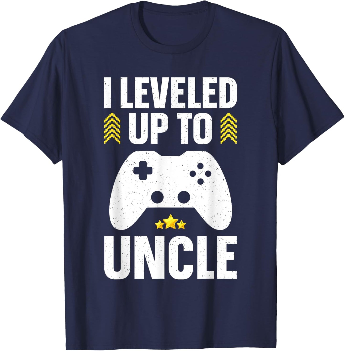 Best Uncle Gift Awesome Uncle Accessories & Stuff Uncle Design Dad First Time Promoted To Uncle Gamer T-Shirt - T-Shirt | Navy