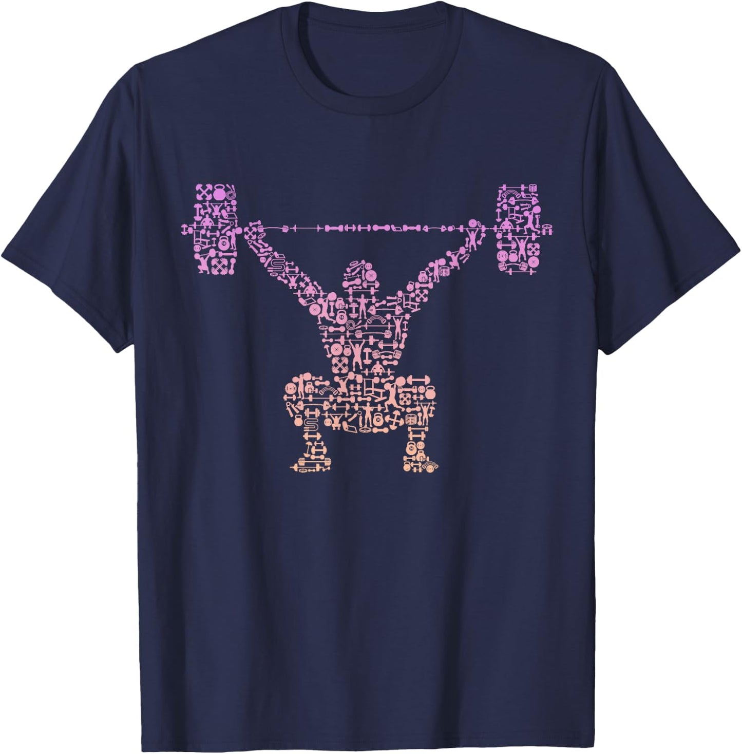 Girls Gym Shirt | Bodybuilder Shirt | Weightlifting T-Shirt - T-Shirt | Navy
